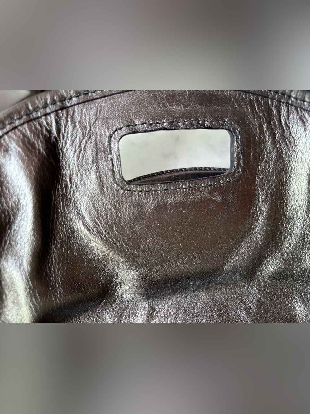 Jil Sander Metallic Silver Woven Top-Handle Satchel - Picture 7 of 13